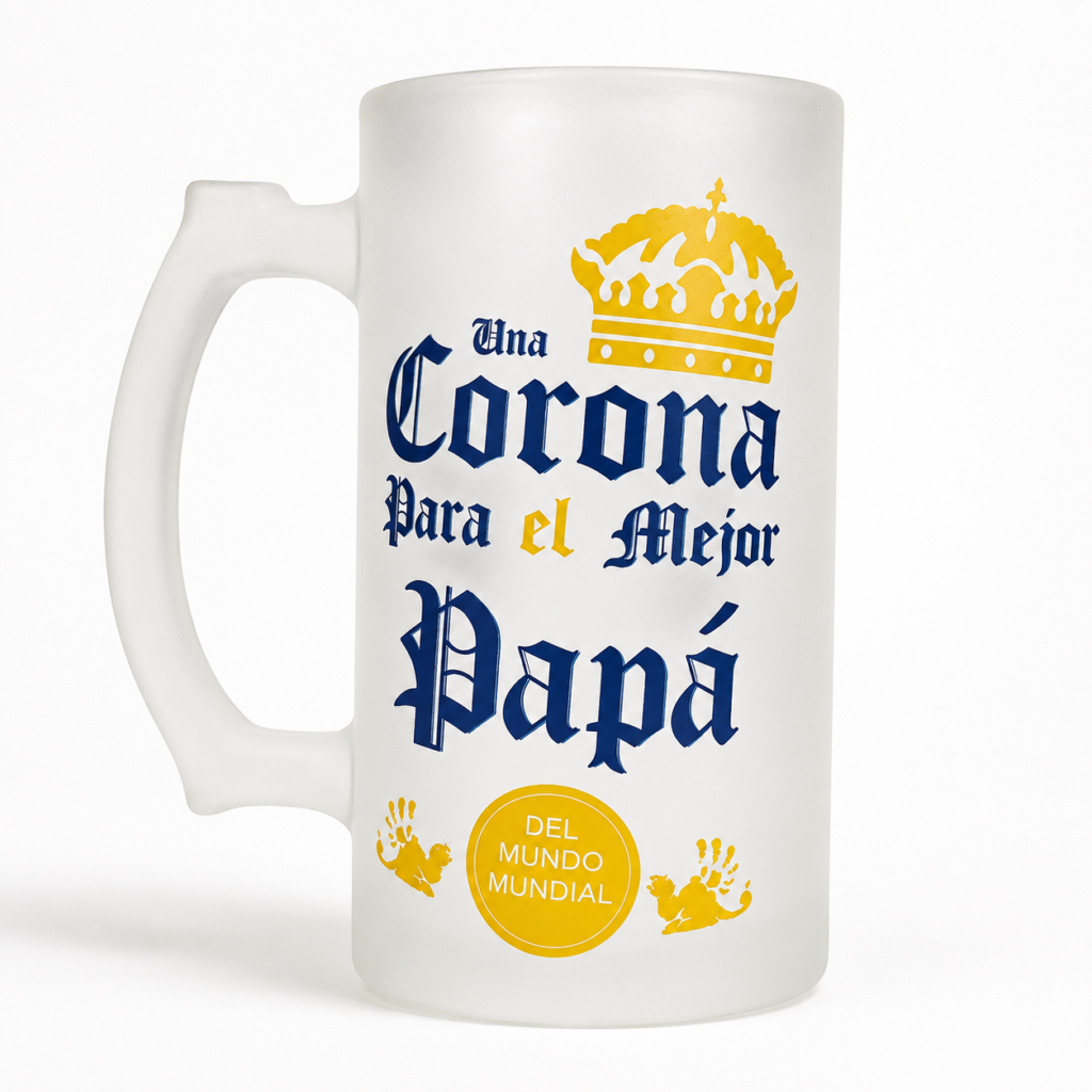 Tarro Cervecero Esmerilado Personalizado