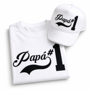 Combo personalizado “Papá #1”: playera y gorra