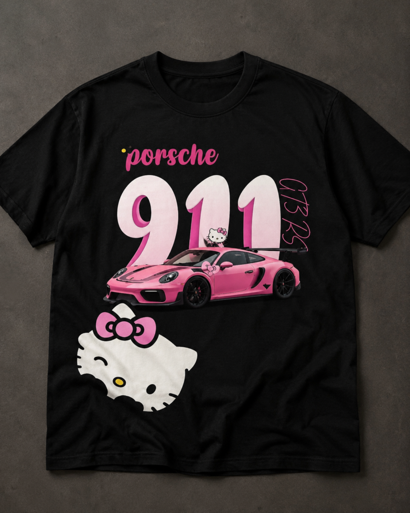 Playera Porsche 911 Rosa